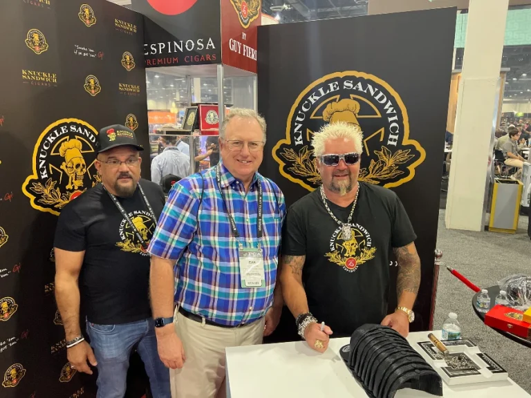 Premium Cigar Association trade show with Guy Fieri